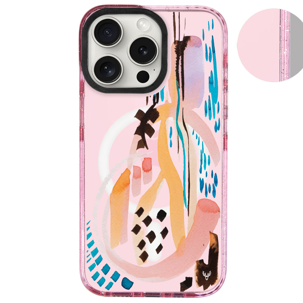 MagsafeliArtycaseSimliPembe