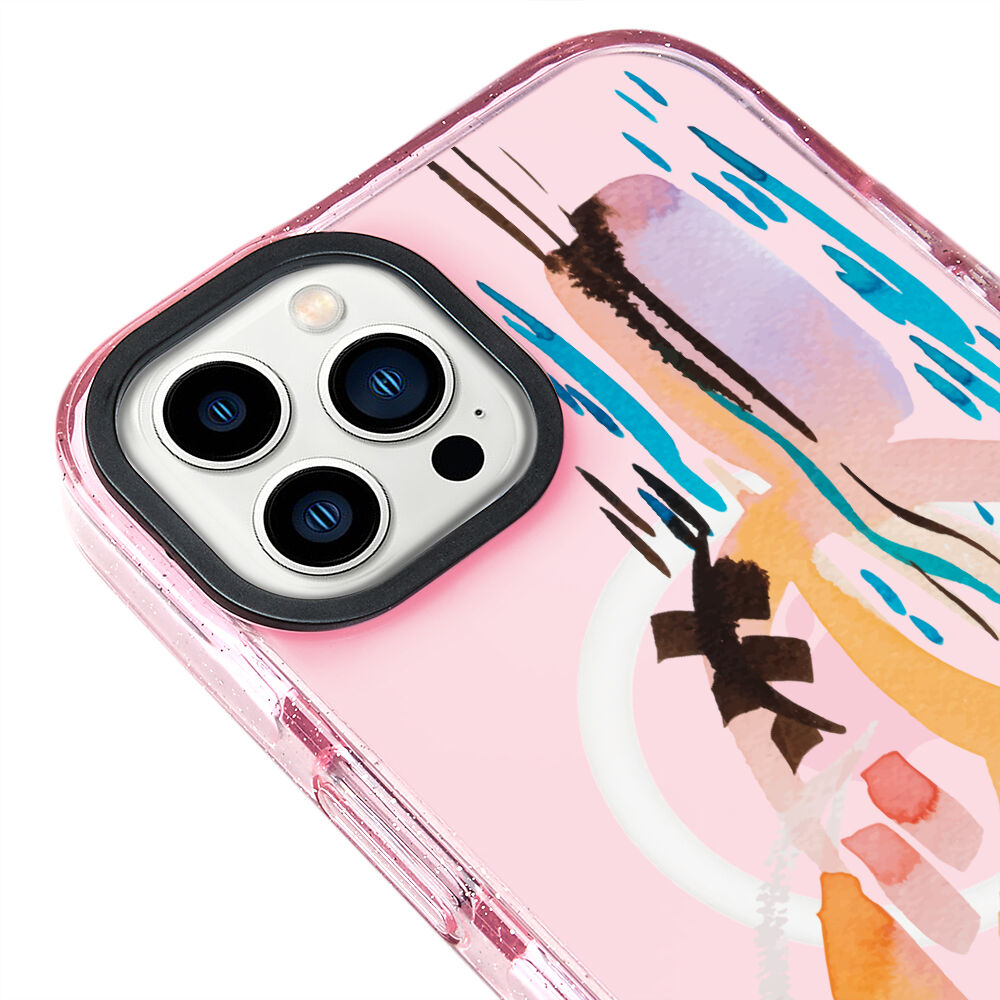 MagsafeliArtycaseSimliPembe