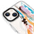 iPhone 14 Colorful Paint Telefon Kılıfı - Magsafeli Artycase - Beyaz