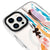 iPhone 14 Pro Colorful Paint Telefon Kılıfı - Magsafeli Artycase - Beyaz