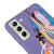 Samsung S21 Colorful Paint Telefon Kılıfı - Renkli Silikon - Lila