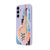 Samsung S24 Colorful Paint Telefon Kılıfı - Renkli Silikon - Lila