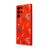 Samsung S22 Ultra Numerals Telefon Kılıfı - Renkli Silikon - Kırmızı