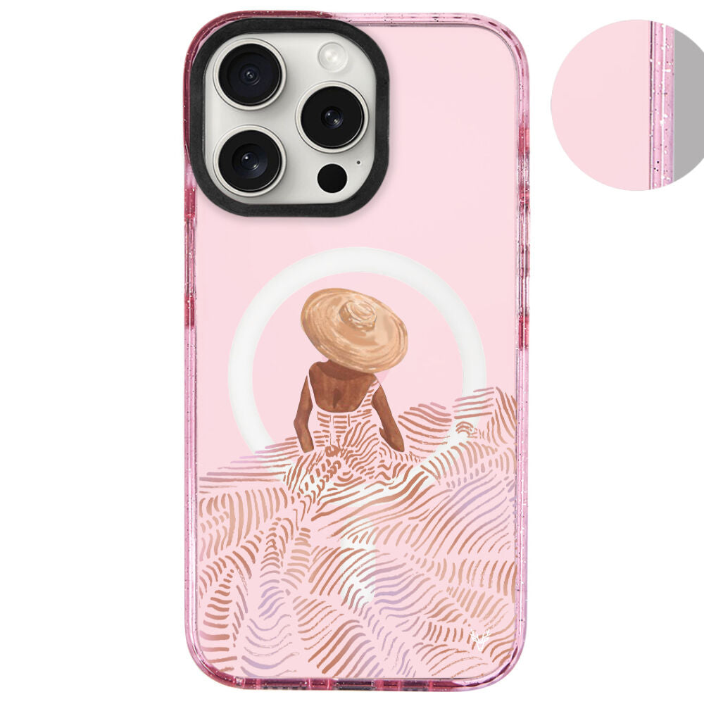 MagsafeliArtycaseSimliPembe