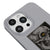 iPhone 14 Pro Skull Telefon Kılıfı - Renkli Silikon - Gri