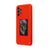 Samsung A23 Skull Telefon Kılıfı - Renkli Silikon - Kırmızı