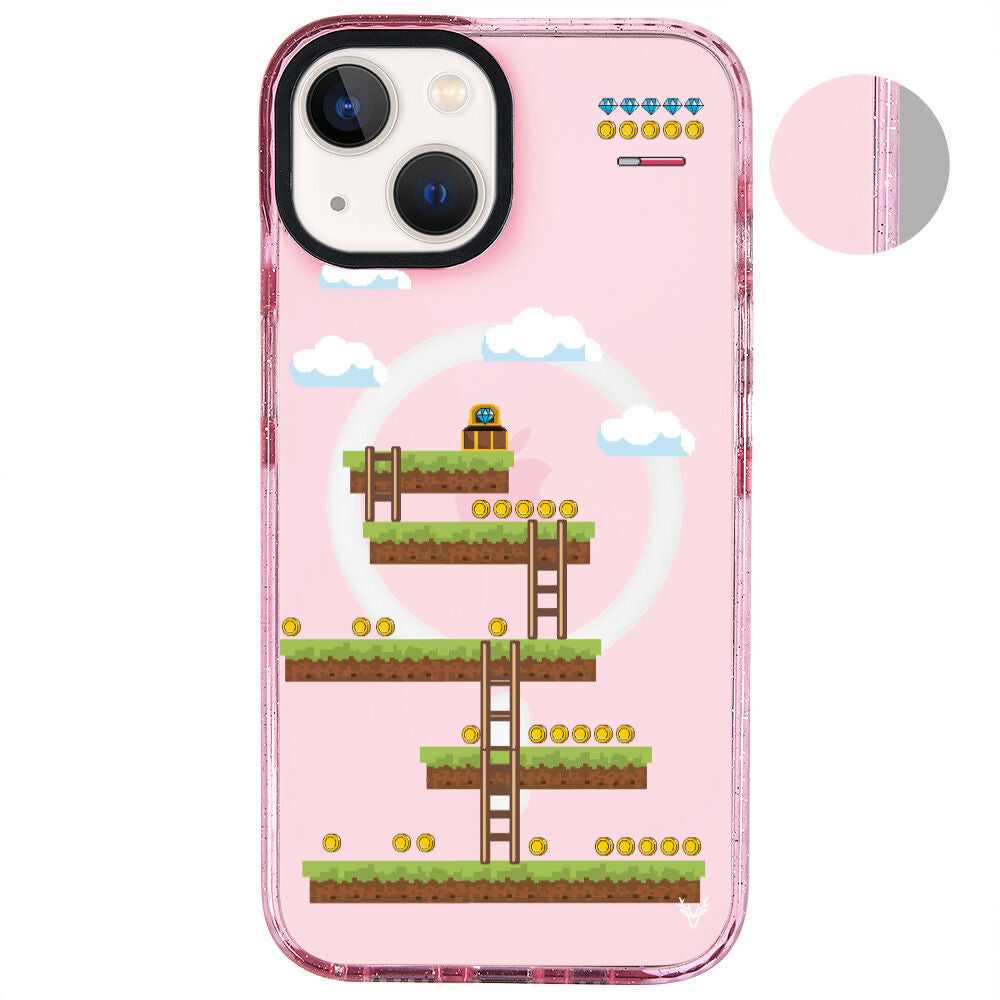 MagsafeliArtycaseSimliPembe