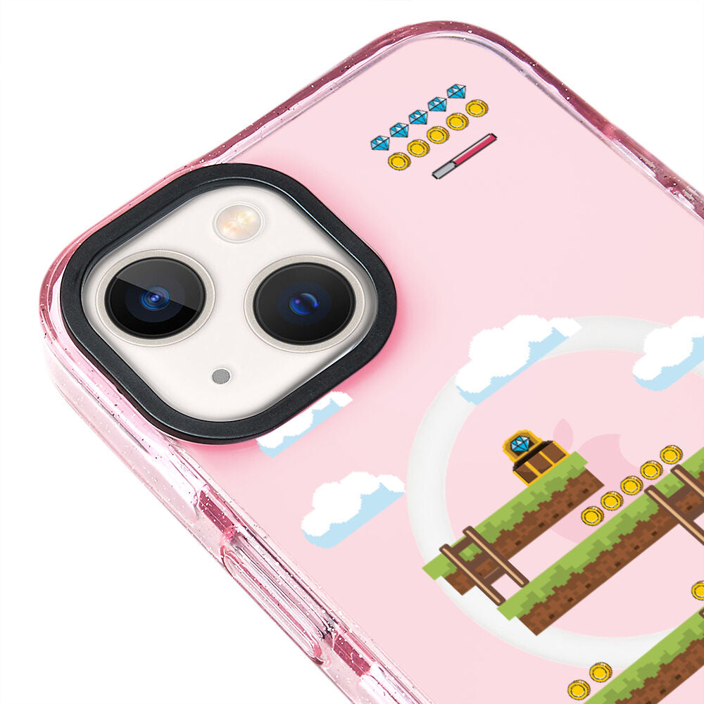 MagsafeliArtycaseSimliPembe