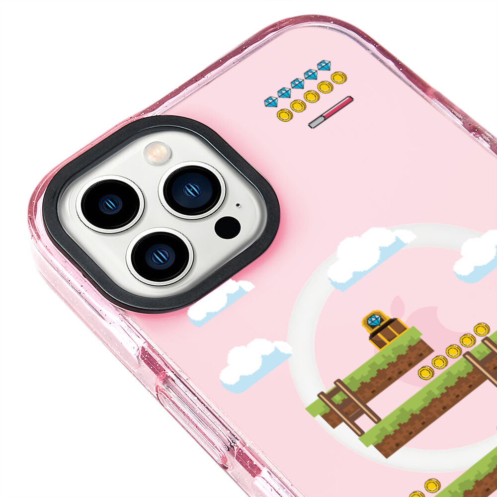 MagsafeliArtycaseSimliPembe
