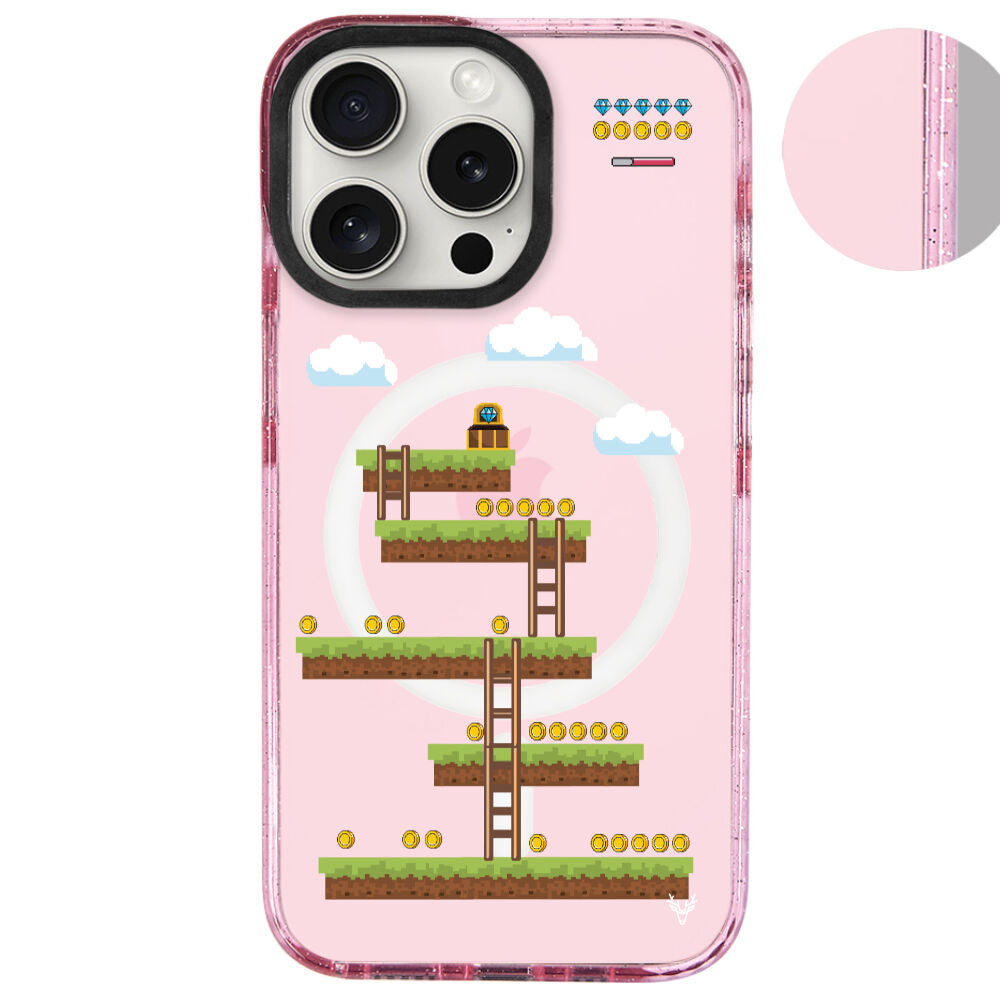 MagsafeliArtycaseSimliPembe