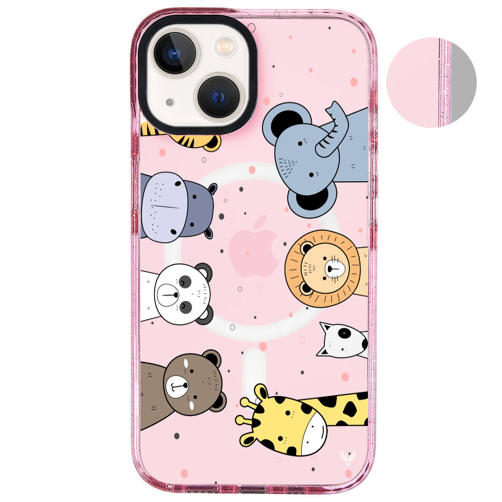 MagsafeliArtycaseSimliPembe
