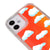 iPhone 12 Cute Clouds Telefon Kılıfı - Neon - Turuncu