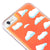 iPhone 6 Plus Cute Clouds Telefon Kılıfı - Neon - Turuncu