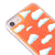 iPhone 8 Cute Clouds Telefon Kılıfı - Neon - Turuncu