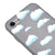 iPhone 8 Cute Clouds Telefon Kılıfı - Renkli Silikon - Gri