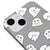 iPhone 14 Plus Cute Ghost Telefon Kılıfı - Renkli Silikon - Gri