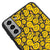 Samsung S21 Plus Mix Smiley Telefon Kılıfı - Renkli Silikon - Siyah