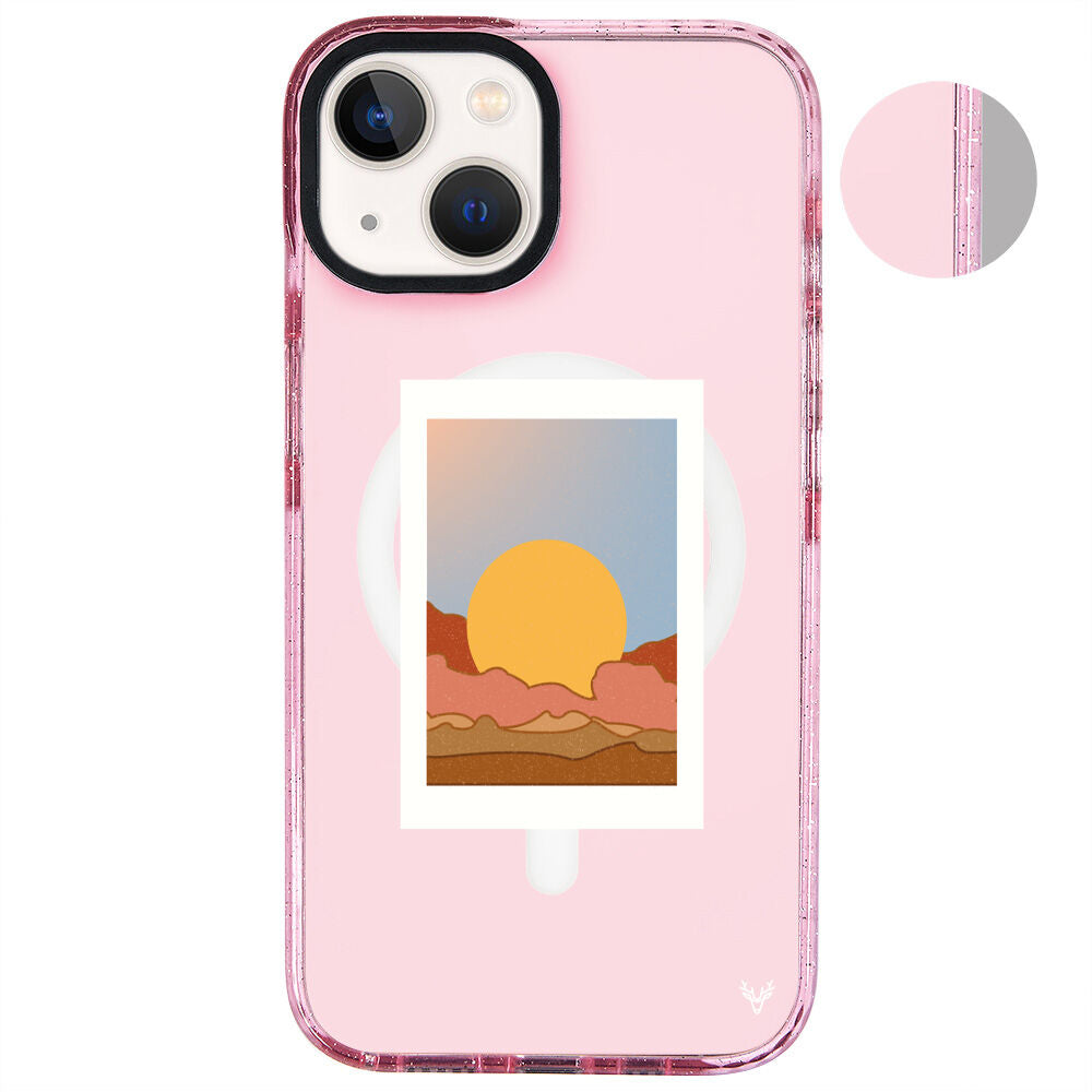 MagsafeliArtycaseSimliPembe