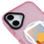 iPhone 16 Plus Çölde Gün Batımı Telefon Kılıfı - Magsafeli Artycase - Simli Pembe