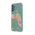 Samsung A13 Easy Flowers Telefon Kılıfı - Renkli Silikon - Haki