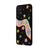 Samsung A23 Easy Flowers Telefon Kılıfı - Renkli Silikon - Siyah
