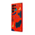 Samsung S22 Ultra Pastel Desenler Telefon Kılıfı - Renkli Silikon - Kırmızı
