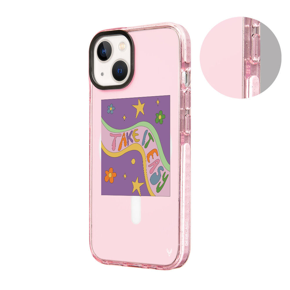 MagsafeliArtycaseSimliPembe