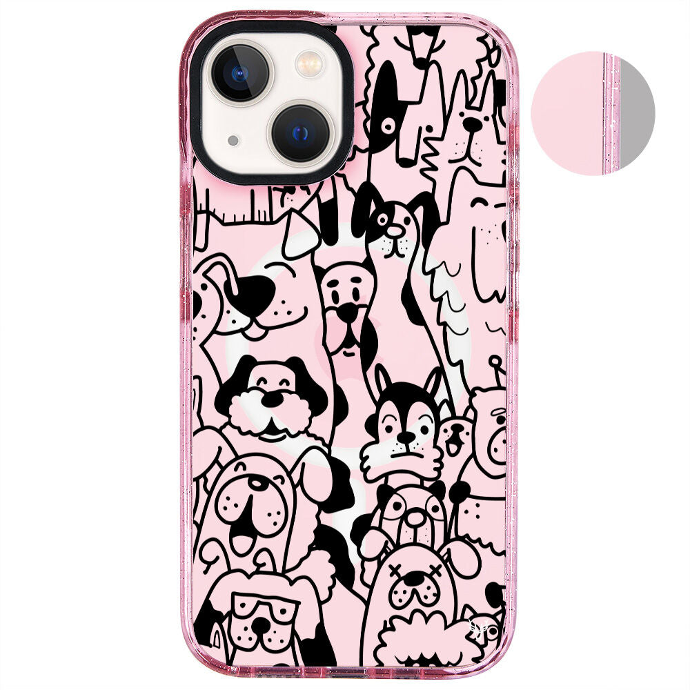 MagsafeliArtycaseSimliPembe
