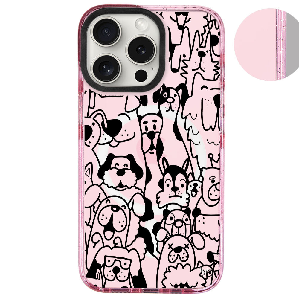 MagsafeliArtycaseSimliPembe