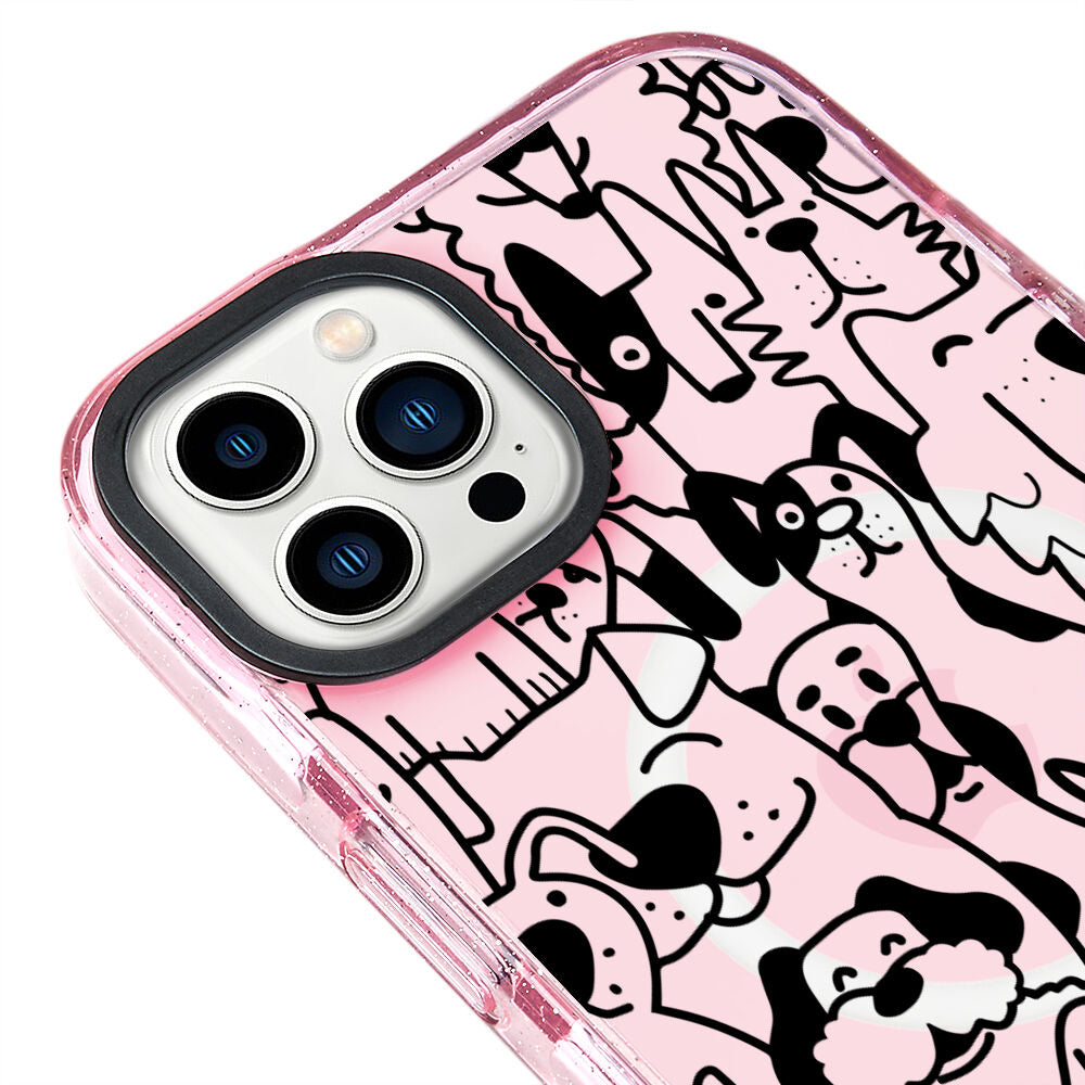 MagsafeliArtycaseSimliPembe
