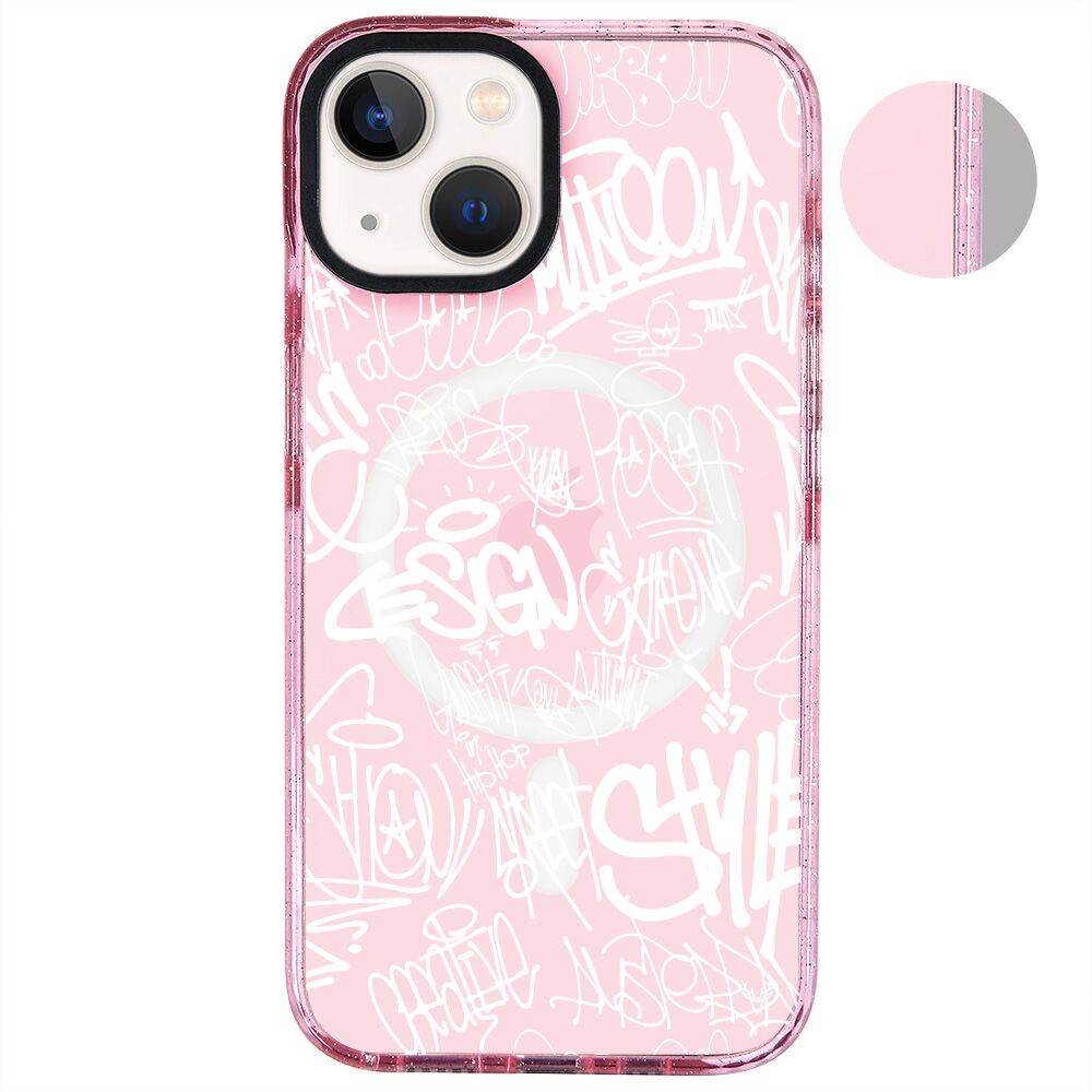 MagsafeliArtycaseSimliPembe