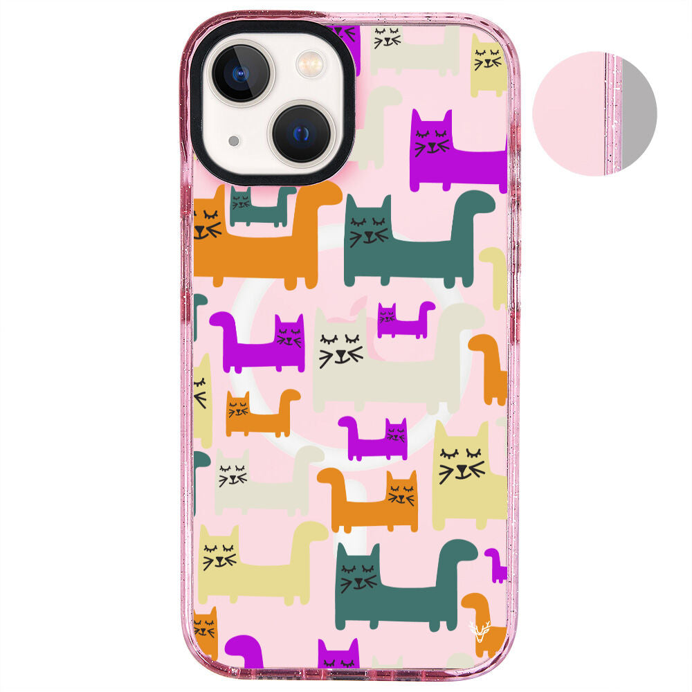 MagsafeliArtycaseSimliPembe
