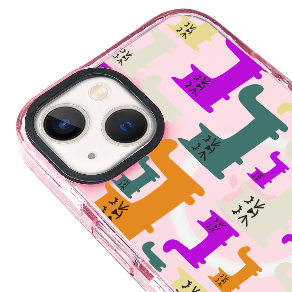 MagsafeliArtycaseSimliPembe