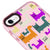 iPhone 8 Colorful Cats Telefon Kılıfı - Artycase - Simli Pembe