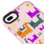 iPhone 8 Plus Colorful Cats Telefon Kılıfı - Artycase - Simli Pembe
