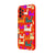 Samsung A23 Colorful Cats Telefon Kılıfı - Renkli Silikon - Kırmızı