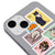 iPhone 15 Plus Cat Postage Telefon Kılıfı - Renkli Silikon - Gri
