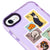 iPhone 6S Plus Cat Postage Telefon Kılıfı - Artycase - Simli Mor
