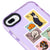 iPhone 7 Plus Cat Postage Telefon Kılıfı - Artycase - Simli Mor