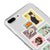 iPhone 8 Plus Cat Postage Telefon Kılıfı - Şeffaf - Saydam