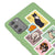 Samsung Note 20 Cat Postage Telefon Kılıfı - Renkli Silikon - Yeşil