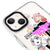 iPhone 14 Plus Anime Colage Telefon Kılıfı - Magsafeli Artycase - Beyaz