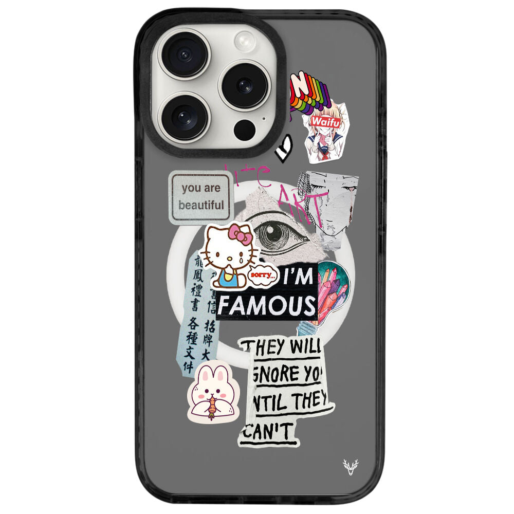 MagsafeliArtycaseCoolBlack