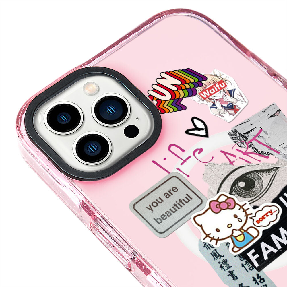 MagsafeliArtycaseSimliPembe