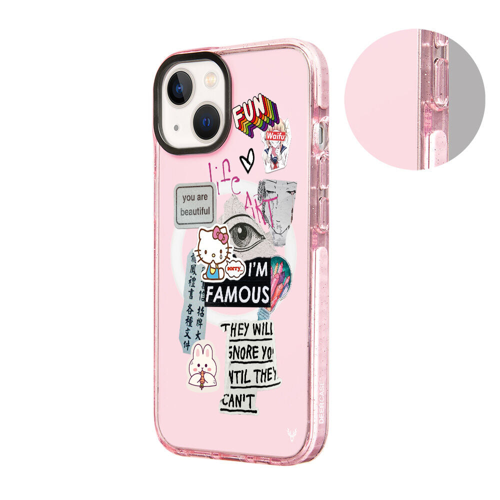 MagsafeliArtycaseSimliPembe
