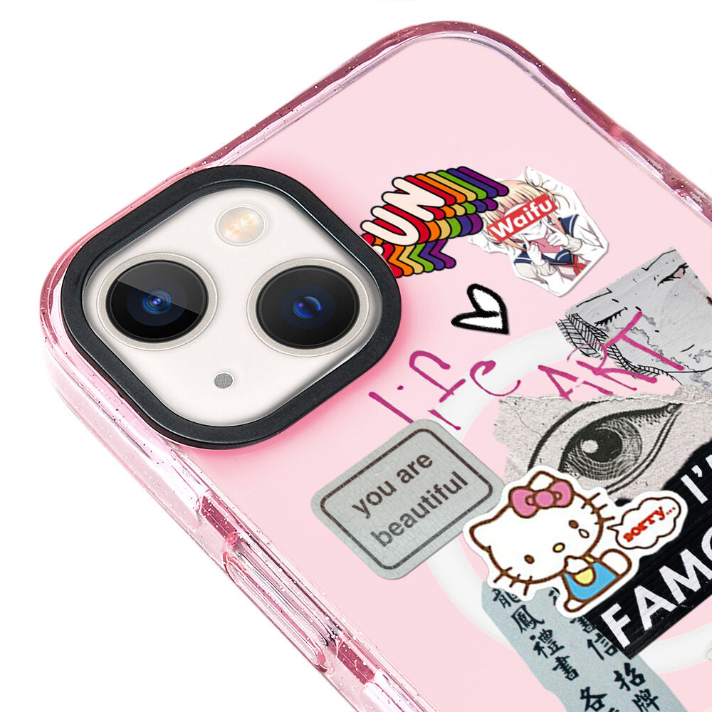 MagsafeliArtycaseSimliPembe