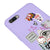 Realme C2 Colage Telefon Kılıfı - Renkli Silikon - Lila
