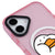 iPhone 16 Duck Heart Telefon Kılıfı - Magsafeli Artycase - Simli Pembe