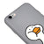 iPhone 6S Plus Duck Heart Telefon Kılıfı - Renkli Silikon - Gri