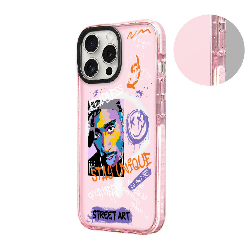 MagsafeliArtycaseSimliPembe